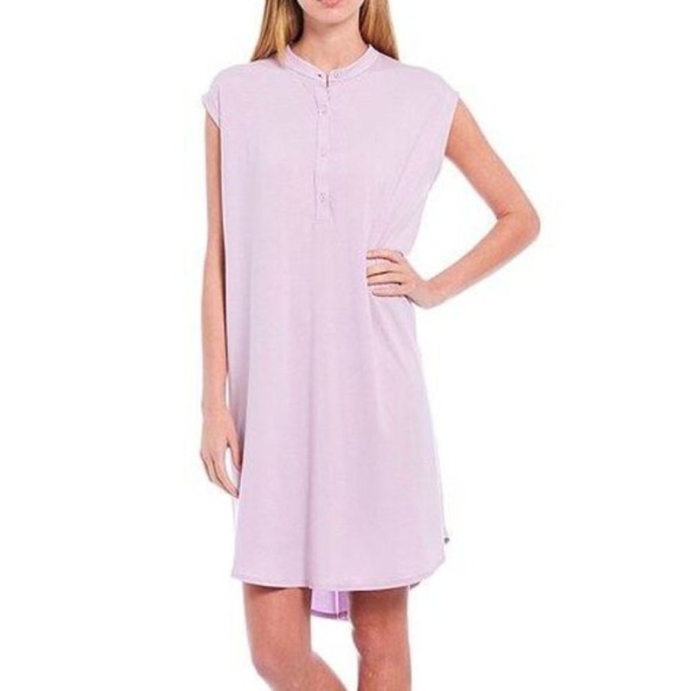 Eileen Fisher Mandarin collar Dress Lilac NWT